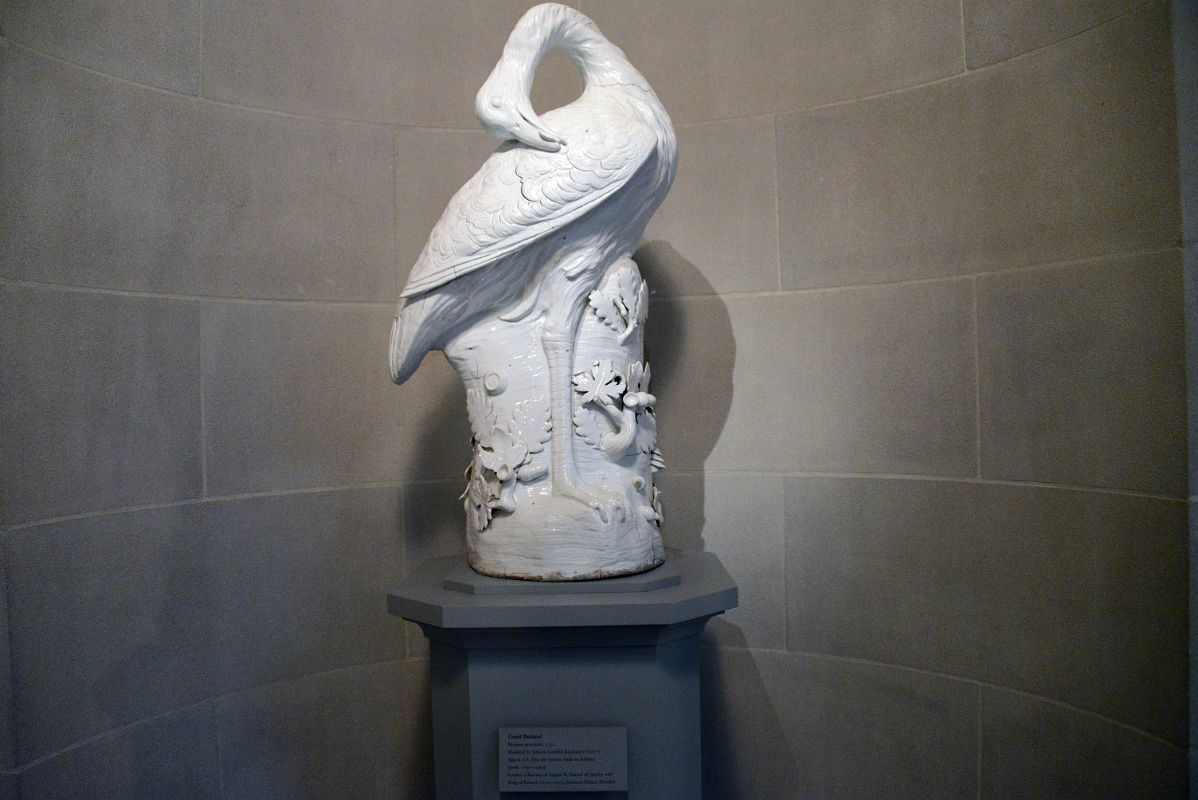 02-5 Great Bustard - Johann Gottlieb Kirchner 1732 In The Garden Court Frick Collection New York City